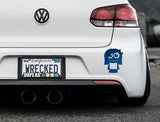 Adorable Girl Bumper Car Sticker
