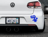 Adorable Dragon Bumper Car Sticker