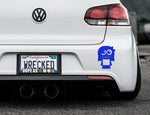 Adorable Girl Bumper Car Sticker