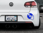 DJ Music Bumper Car Sticker