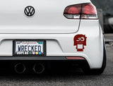 Adorable Girl Bumper Car Sticker