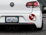 DJ Music Bumper Car Sticker