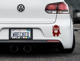 Adorable Unicorn Bumper Car Sticker