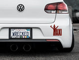 Taxi Drunk Bumper Car Sticker