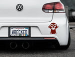 Adorable Gorilla Bumper Car Sticker