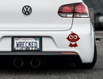 Adorable Baby Bumper Car Sticker