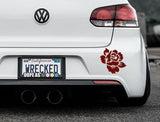 English Rose Bumper Car Sticker