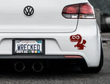 Adorable Dragon Bumper Car Sticker