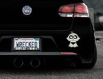Adorable Baby Bumper Car Sticker