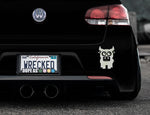 Adorable Bull Bumper Car Sticker