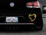 Tribal Heart Bumper Car Sticker
