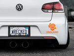 Rose Of England Bumper Car Sticker