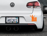 Taxi Drunk Bumper Car Sticker