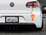 Adorable Giraffe Bumper Car Sticker