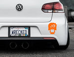 Adorable Girl Bumper Car Sticker