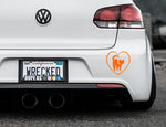 I Love My Cat Bumper Car Sticker