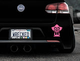 Adorable Clown Bumper Car Sticker