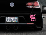 Adorable Raccoon Bumper Car Sticker