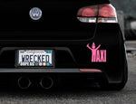 Taxi Drunk Bumper Car Sticker