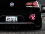 Adorable Devil Bumper Car Sticker