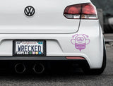Funny Cartoon Bee Bumper Car Sticker