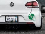 DJ Music Bumper Car Sticker