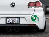 DJ Music Bumper Car Sticker