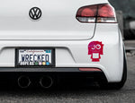 Adorable Girl Bumper Car Sticker
