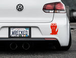 Adorable Alligator Bumper Car Sticker