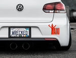 Taxi Drunk Bumper Car Sticker