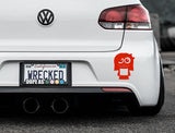 Adorable Girl Bumper Car Sticker