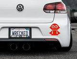 Adorable Superhero Bumper Car Sticker