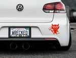 Adorable Devil Bumper Car Sticker