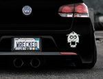 Adorable Lady Bumper Car Sticker