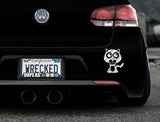 Adorable Panther Bumper Car Sticker