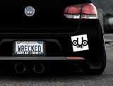 Dub Step Music Bumper Car Sticker