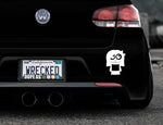Adorable Girl Bumper Car Sticker