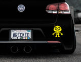 Adorable Robot Bumper Car Sticker