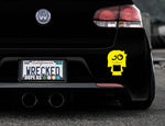 Adorable Girl Bumper Car Sticker