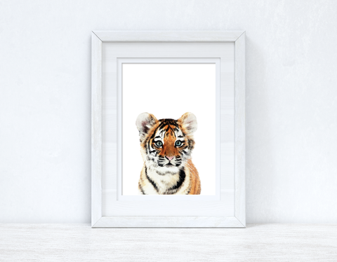 Baby Tiger Wild Animal Unisex Nursery Children's Room Wall Decor Print