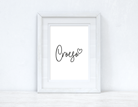 Croeso Welcome Home Welsh Decor Wall Decor Print