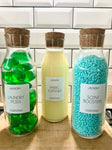 Laundry & Cleaning Personalised Jar Labels Sticker Bundle Fine Font - 12 Labels