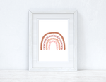 Earthy Rainbow Boho Children's Room Wall Bedroom Decor Print