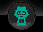 Adorable Cowboy Fuel Cap Car Sticker