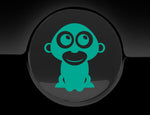 Adorable Gorilla Fuel Cap Car Sticker