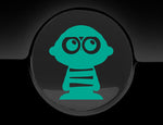 Adorable Mummy Fuel Cap Car Sticker