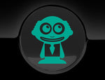 Adorable Grandpa Fuel Cap Car Sticker