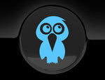 Adorable Hawk Fuel Cap Car Sticker