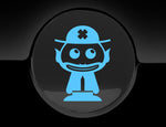 Adorable Leprechaun Fuel Cap Car Sticker
