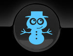 Adorable Snowman Fuel Cap Car Sticker